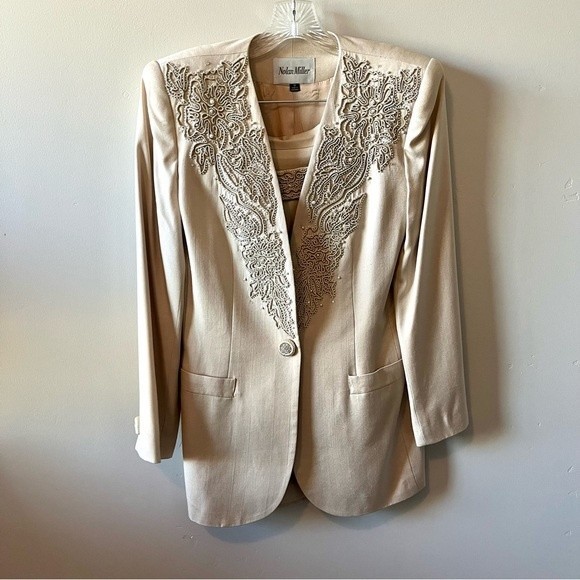 Nolan Miller Dresses & Skirts - NOLAN MILLER Vintage Three Piece Set Blazer / Tank Top / Skirt Size 6